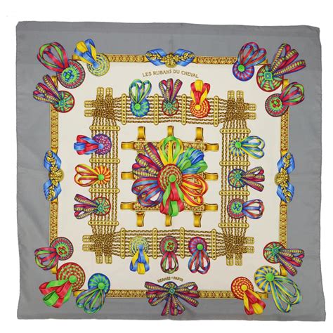 les rubans du cheval hermes scarf|Les Rubans du Cheval Hermes Scarf by Joachim Metz 90cm Silk .